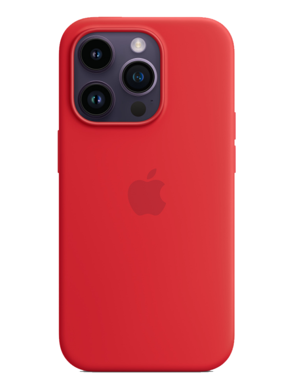 Накладка Apple iPhone 14 Pro Silicon Case MagSafe No Animation (Красный)