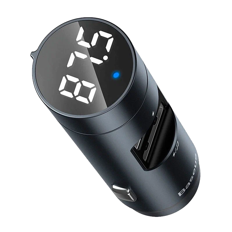 Блок АЗУ Baseus Energy Column Car Wireless MP3 Charger (PPS Quick Charger-English) Dark grey