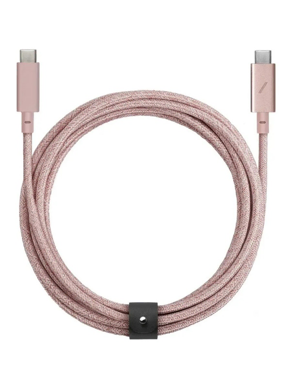 Кабель NATIVE UNION Belt Cable USB-C to USB-C Cable 2.4m (Розовый)