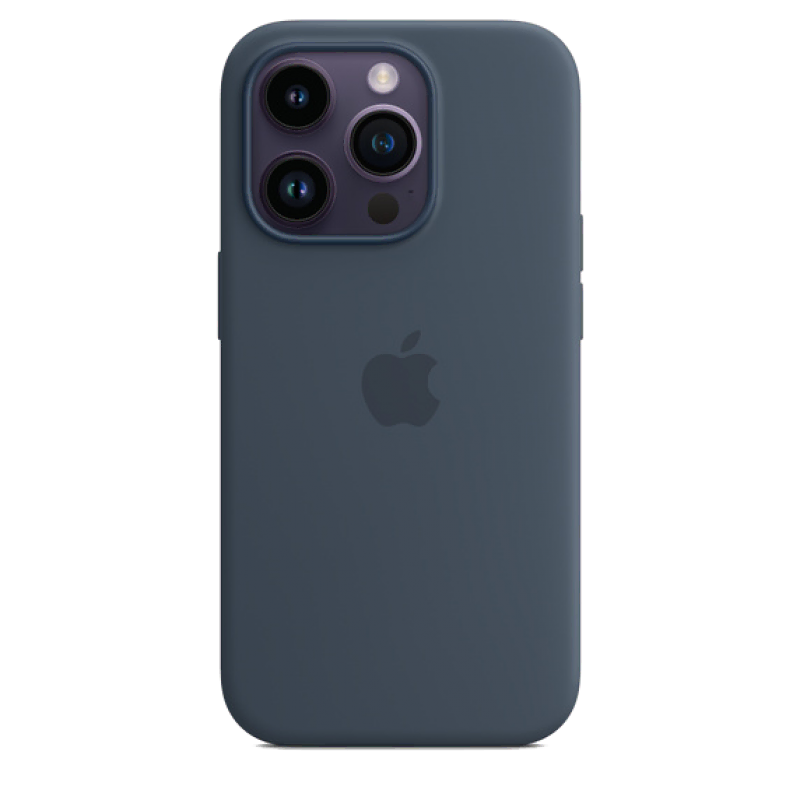 Накладка Apple iPhone 14 Pro Max Silicon Case MagSafe Animation (Синий)