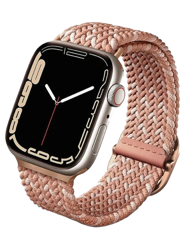 Ремешок Apple Watch 41/40/38 mm Uniq ASPEN Strap Braided Pink