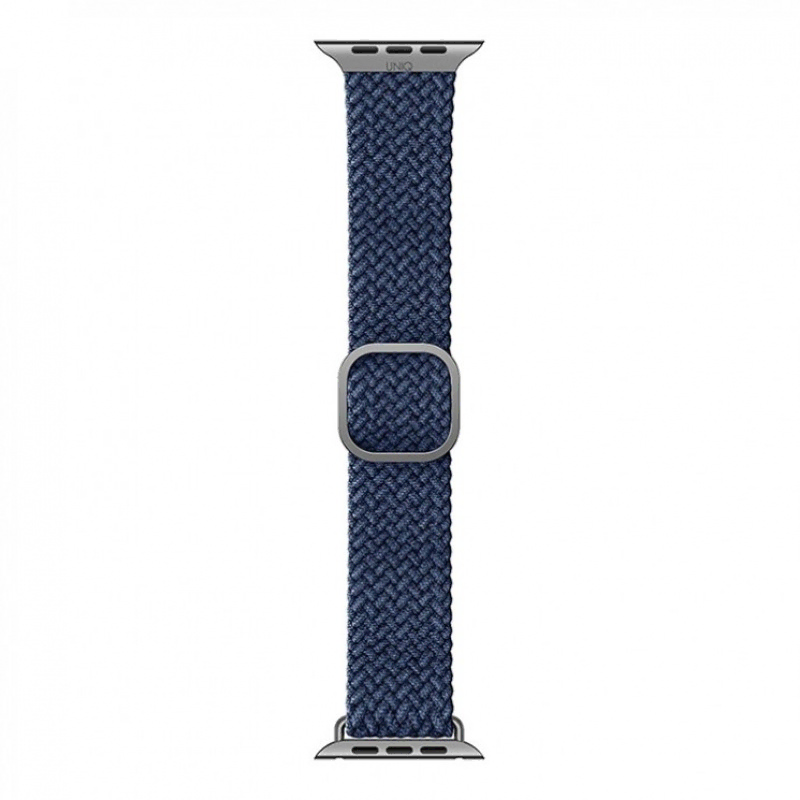 Uniq для Apple Watch 45/44/42 mm ремешок ASPEN Strap Braided Blue