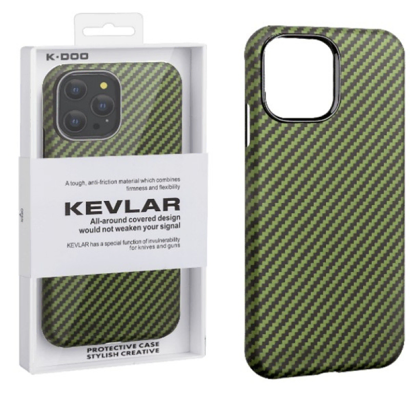 Накладка iPhone 12/12 Pro K•Doo Kevlar (Зеленый)