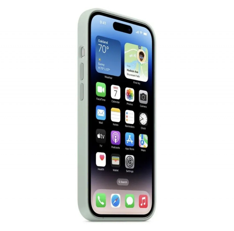 Накладка Apple iPhone 14 Pro Silicon Case MagSafe Animation (Зелёный)