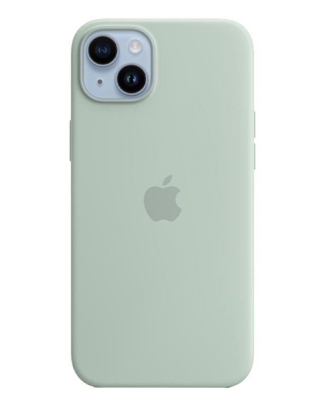 Накладка Apple iPhone 14 Silicon Case MagSafe Animation (Зелёный)