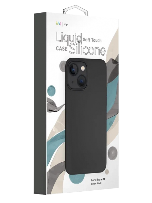 Чехол защитный "vlp" Silicone case для iPhone 14 ProMax, темно-синий