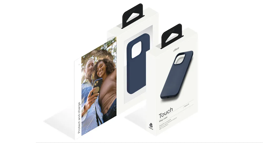 Чехол защитный uBear Touch Mag Case для iPhone 13 (Синий)