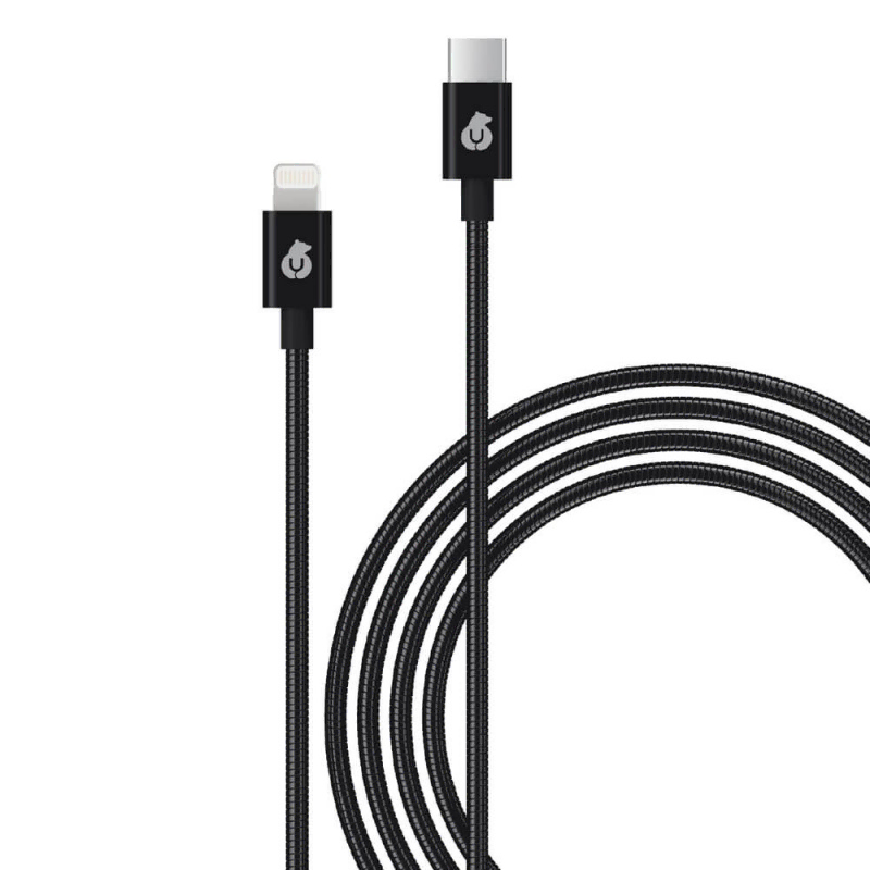 Кабель uBear Force Metal cable USB-C Lightning 1,2m (Черный)