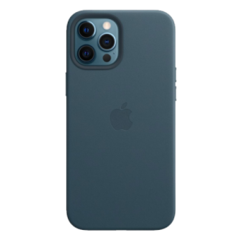 Чехол Apple iPhone 12/12 Pro Leather Case MagSafe (Балтийский синий)