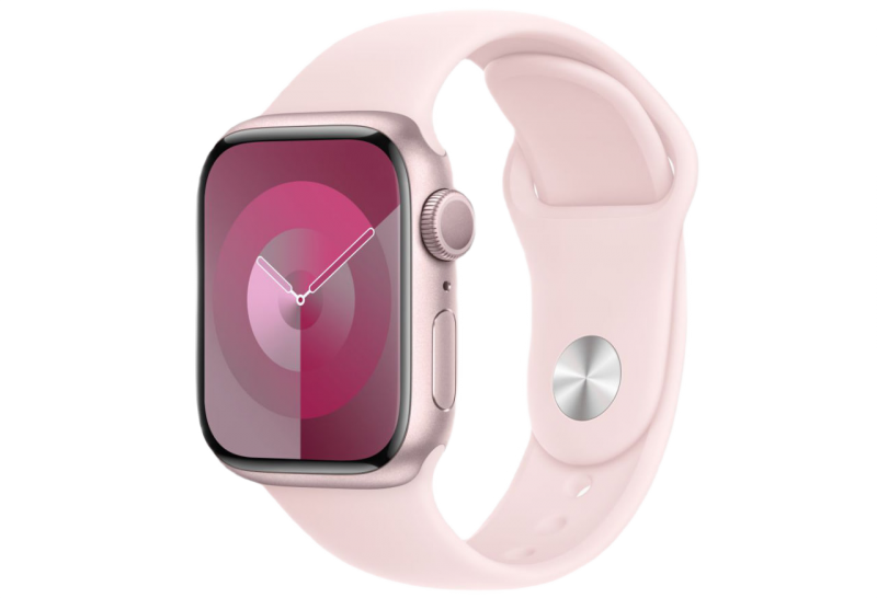Apple Watch Series 9 45mm Pink Aluminum Case Pink Sport Band